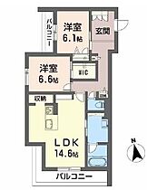 徳島県徳島市下助任町５丁目（賃貸マンション2LDK・2階・73.83㎡） その2