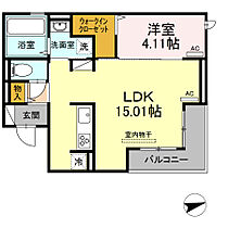 徳島県徳島市沖浜３丁目（賃貸アパート1LDK・3階・43.80㎡） その2