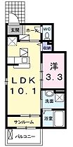 徳島県小松島市小松島町字南開（賃貸アパート1LDK・1階・35.55㎡） その2