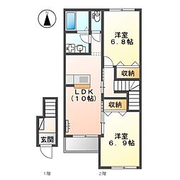 間取図画像 2LDK