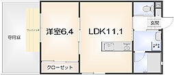 ラポルトフィーノ3 1LDKの間取図画像