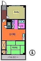 中洲ハイツ 205 ｜ 徳島県徳島市中洲町3丁目46-1（賃貸マンション2DK・2階・48.30㎡） その2