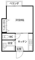 スカーラII 202 ｜ 徳島県徳島市川内町榎瀬（賃貸アパート1K・2階・23.10㎡） その2