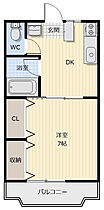 ウッディ藍住 105 ｜ 徳島県板野郡藍住町奥野字西中須55-7（賃貸アパート1DK・1階・27.00㎡） その2