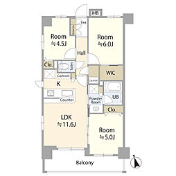 間取図画像 3LDK