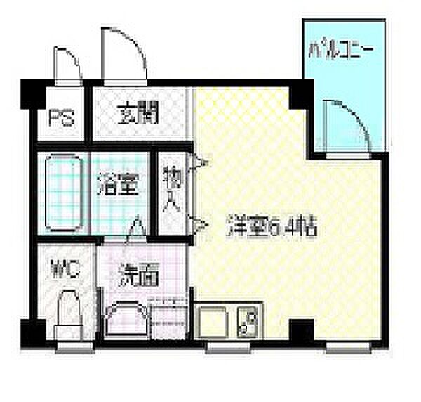 兵庫県姫路市古二階町(賃貸マンション1R・3階・17.98㎡)の写真 その2