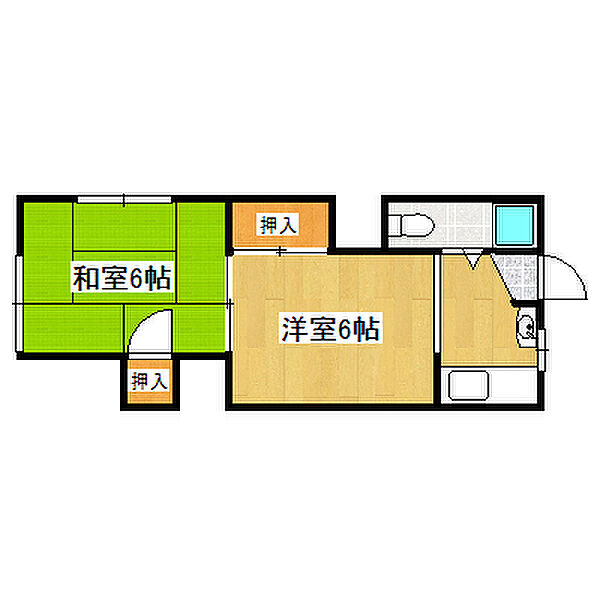 兵庫県神戸市垂水区千代が丘1丁目(賃貸アパート2DK・2階・29.80㎡)の写真 その2