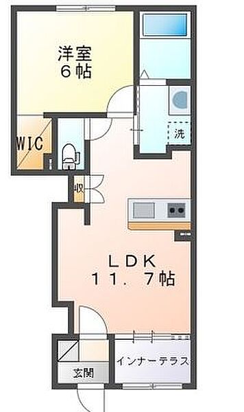 兵庫県加東市社(賃貸アパート1LDK・1階・45.49㎡)の写真 その2