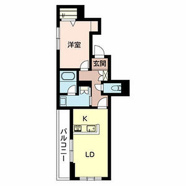 兵庫県姫路市東延末1丁目(賃貸マンション1LDK・2階・45.83㎡)の写真 その2