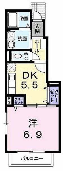 兵庫県小野市天神町(賃貸アパート1DK・1階・38.15㎡)の写真 その2