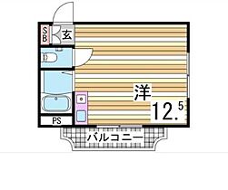 兵庫県神戸市垂水区城が山1丁目（賃貸マンション1R・2階・26.10㎡） その2