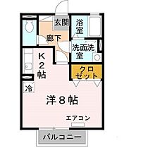 兵庫県姫路市網干区津市場（賃貸アパート1R・2階・29.44㎡） その2