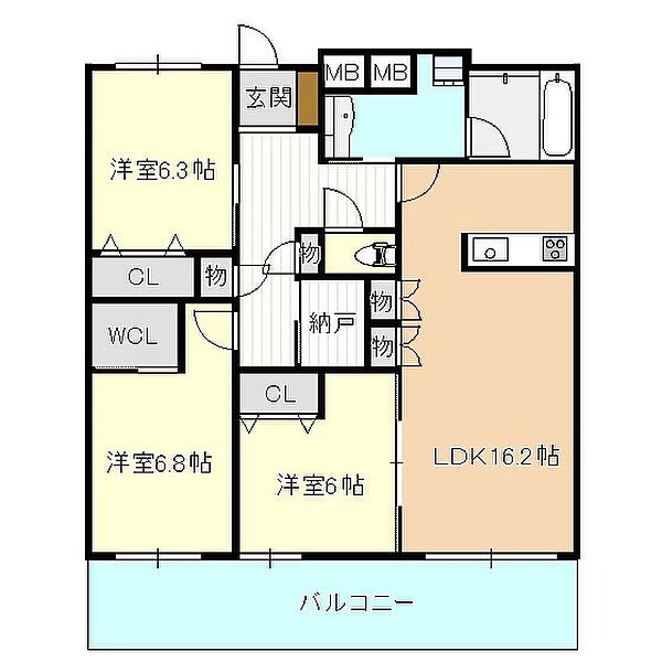 フロンティア・コンフォート研究学園 1403｜茨城県つくば市研究学園5丁目(賃貸マンション3LDK・14階・86.75㎡)の写真 その2