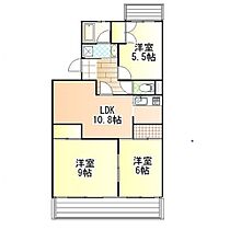 松代パークハイツ 202 ｜ 茨城県つくば市松代4丁目（賃貸マンション2LDK・2階・59.50㎡） その2