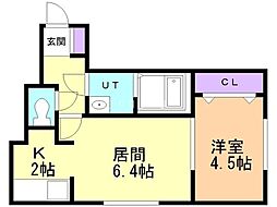 ヴィラメゾン菊水6条 2階/105