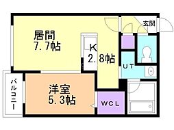 間取図画像 1LDK