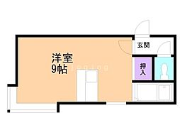 アネックス,ES ワンルームの間取図画像