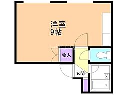 日勝ビル ワンルームの間取図画像
