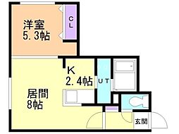 間取図画像 1LDK