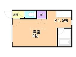 間取図画像 1K