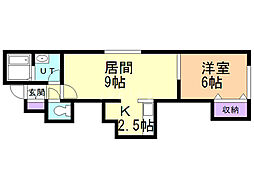 間取図画像 1LDK