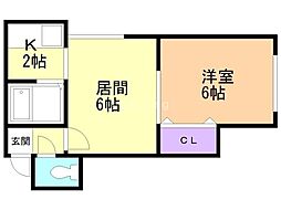 間取図画像 1LDK