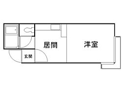 ティアラ東札幌プロムナード ワンルームの間取図画像