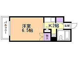 グランバリュー南郷 1Kの間取図画像