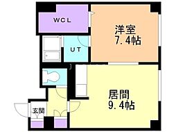 サニーハウス西谷 1LDKの間取図画像