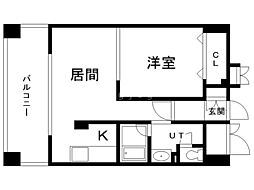 藤井ビル菊水3 1LDKの間取図画像