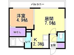 SARAH 1LDKの間取図画像
