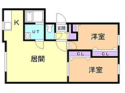 間取図画像 2LDK