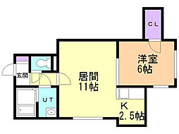 ジュピター白石中央I 2階