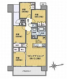 デュオヒルズ・ザ・グラン 4LDKの間取図画像