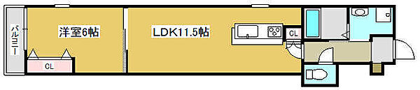 コティ姫路 201｜兵庫県姫路市東延末2丁目(賃貸アパート1LDK・2階・40.29㎡)の写真 その2