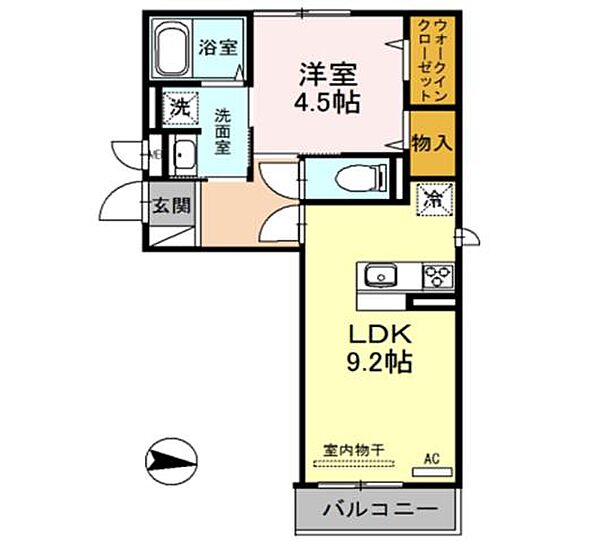 アーバンハイツ川田 301｜兵庫県姫路市網干区大江島寺前町(賃貸アパート1LDK・3階・37.53㎡)の写真 その2