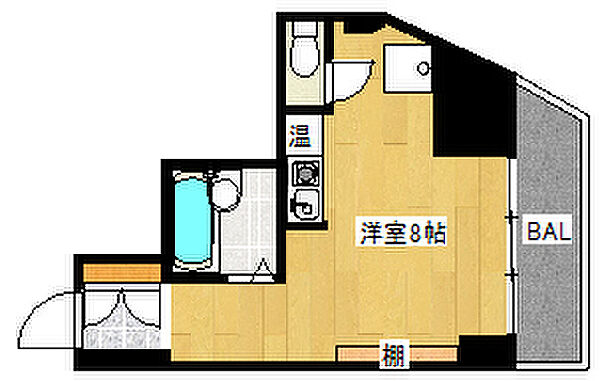 ドミール寺尾 501｜兵庫県神戸市灘区城内通5丁目(賃貸マンション1R・5階・18.83㎡)の写真 その2