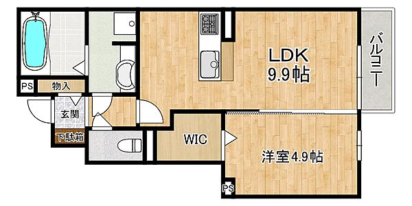 グランデディーオＢ棟 103｜兵庫県神戸市東灘区魚崎南町3丁目(賃貸アパート1LDK・1階・38.79㎡)の写真 その2