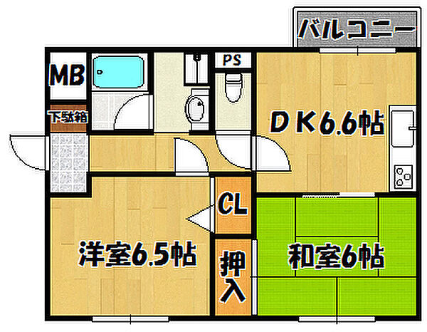 メゾン別所 302｜兵庫県明石市別所町(賃貸マンション2DK・3階・45.24㎡)の写真 その2