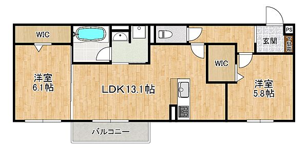 エレナ本山 302｜兵庫県神戸市東灘区本山北町1丁目(賃貸アパート2LDK・3階・60.62㎡)の写真 その2