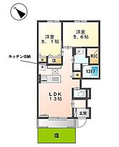 カーサプレーマウエスト 101 ｜ 兵庫県姫路市書写（賃貸アパート2LDK・1階・57.55㎡） その2