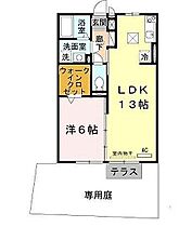 エスペランサ二見 B103 ｜ 兵庫県明石市二見町西二見駅前2丁目（賃貸アパート1LDK・1階・45.29㎡） その2