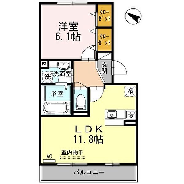 兵庫県神戸市垂水区南多聞台3丁目(賃貸アパート1LDK・3階・43.93㎡)の写真 その2
