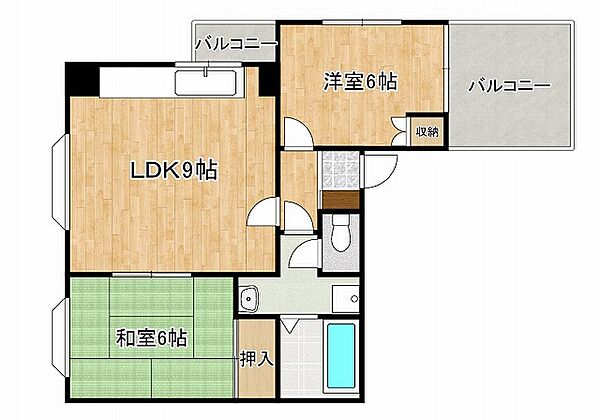 兵庫県神戸市東灘区住吉宮町3丁目(賃貸マンション2LDK・3階・66.76㎡)の写真 その2