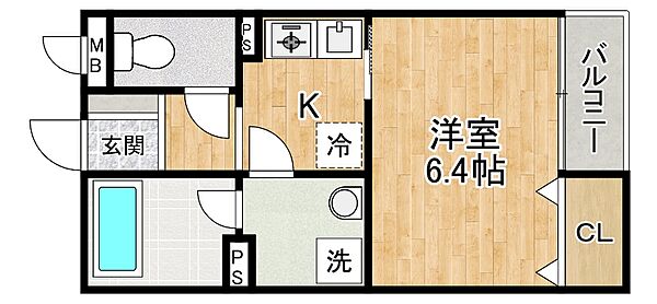 兵庫県神戸市東灘区岡本4丁目(賃貸アパート1K・1階・27.09㎡)の写真 その2