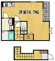 兵庫県明石市上ノ丸1丁目（賃貸アパート1K・2階・39.52㎡） その2