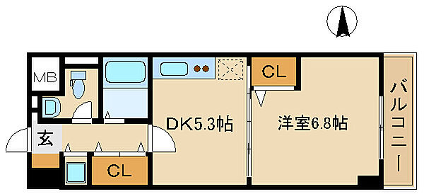 兵庫県姫路市南畝町2丁目(賃貸マンション1DK・6階・31.45㎡)の写真 その2