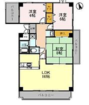 兵庫県姫路市安田2丁目（賃貸マンション3LDK・1階・88.80㎡） その2