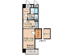 近鉄京都線 上鳥羽口駅 徒歩2分の賃貸マンション 2階1Kの間取り