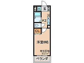 京都府京都市山科区竹鼻地蔵寺南町（賃貸マンション1K・4階・21.00㎡） その2